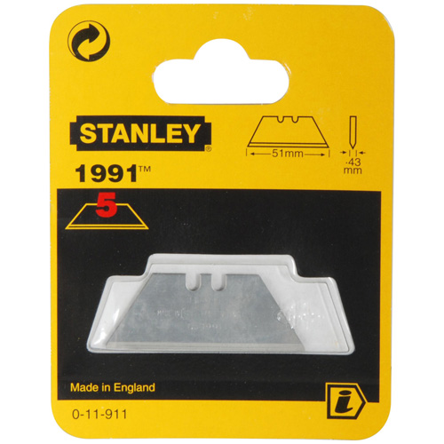 STANLEY 0-11-911 RESERVEMESJES KORT 1991 (PAK 5 ST)