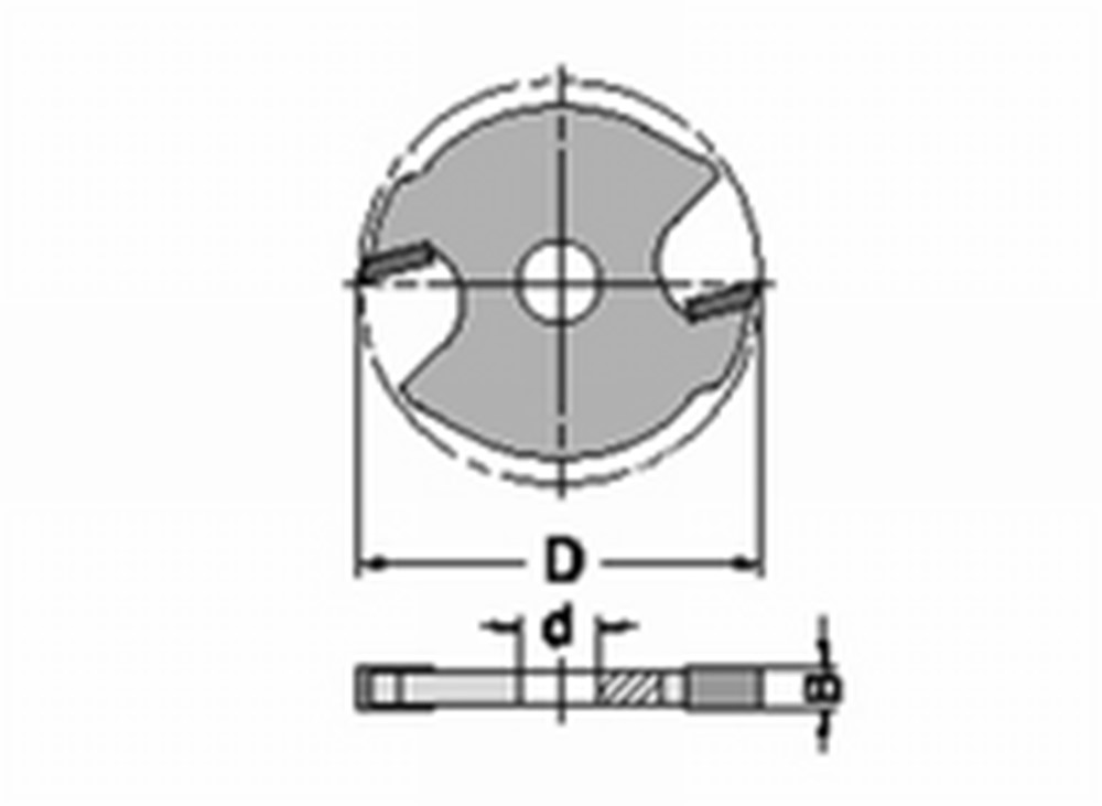 GROEFZAAGJE B=5.0 MM  D=40 MM 24152-5-40050  D-5 D=6