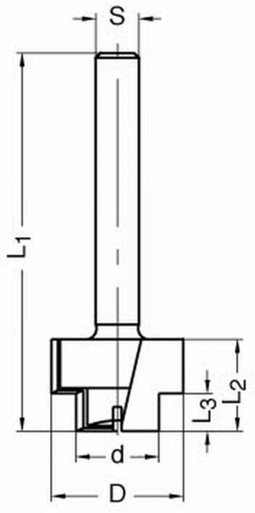 HM GETRAPTE FREES B16 D=24.3 D=15.3 L1=70