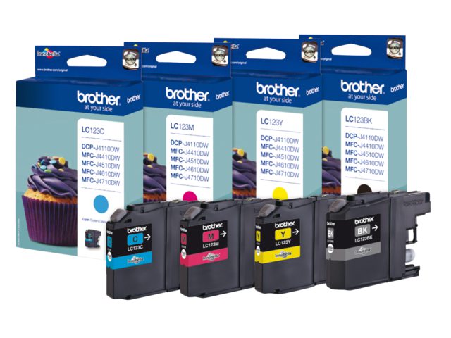 INKCARTRIDGE Q BROTHER LC-123 ROOD