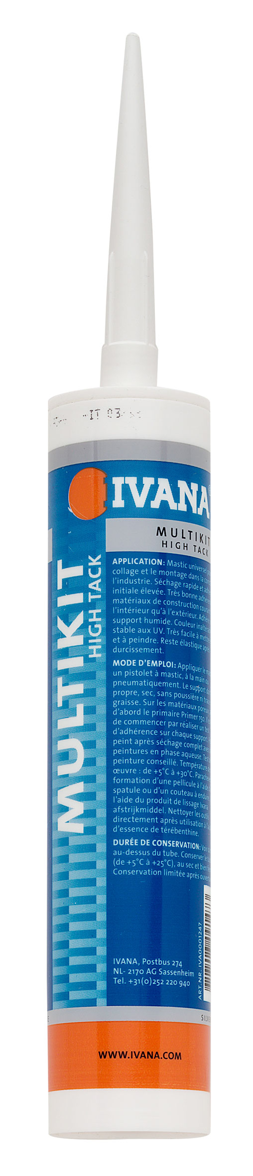 IVANA MULTIKIT HIGH TACK ZWART koker a 310 ml.