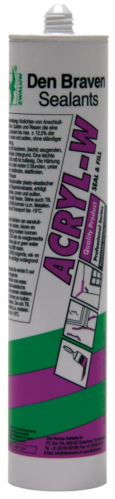 ZWALUW ACRYL-W WIT acrylaatkit koker 310 ml.
