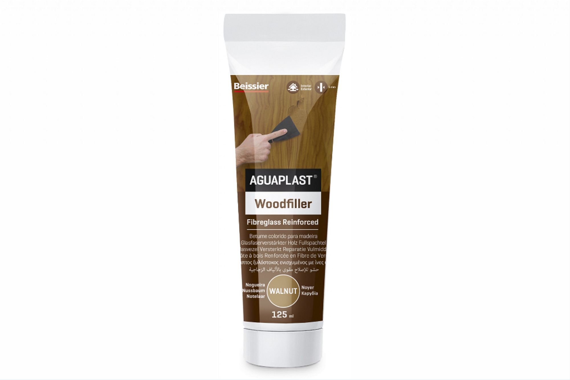 AGUAPLAST WOODFILLER WALNOOT tube a 125 ml