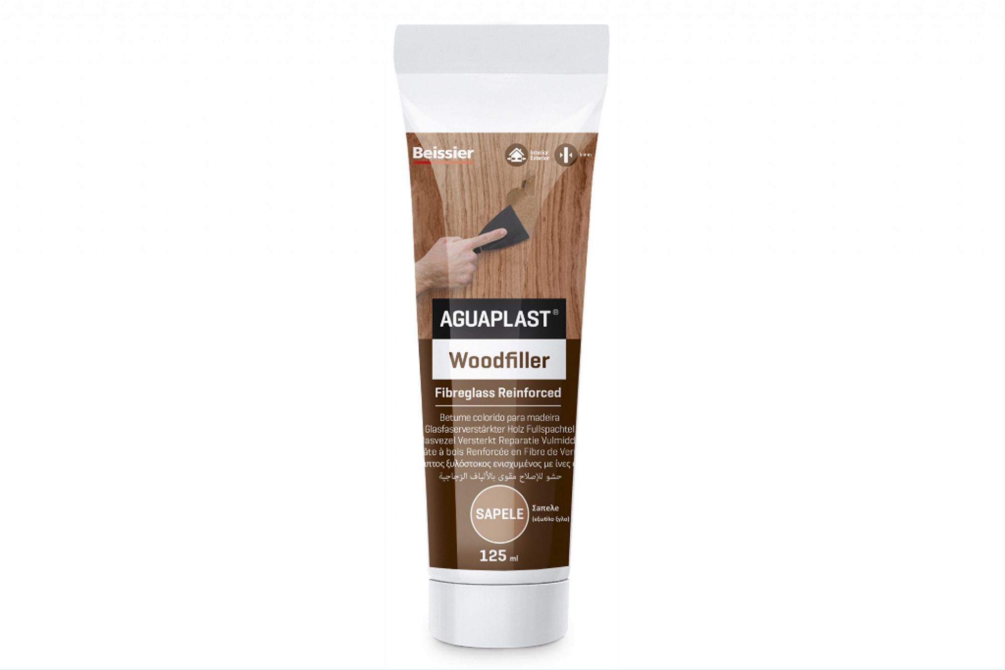AGUAPLAST WOODFILLER ROODBRUIN tube a 125 ml