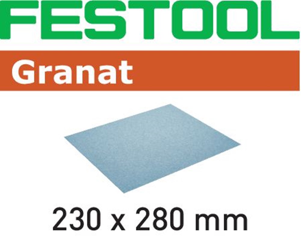 FESTOOL SCHUURPAPIER GRANAT 230x280mm P80 201258