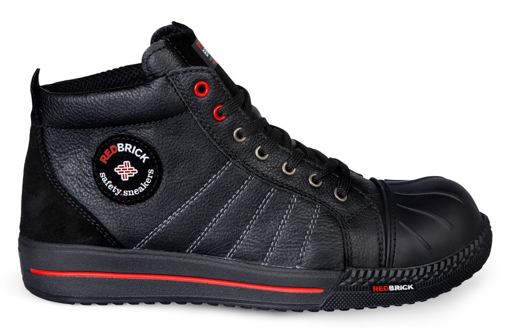 REDBRICK S3 ONYX BLACK RED TOE CAP HOOG MODEL MT 41