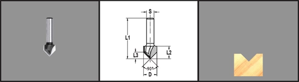 HM V-GROEFFREES 14mm 90graden C05 24263-5-14000