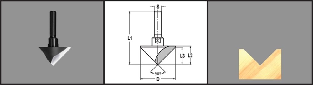 HM V-GROEFFREES 40mm 90 GRADEN Z=1 24263-5-40045 C6