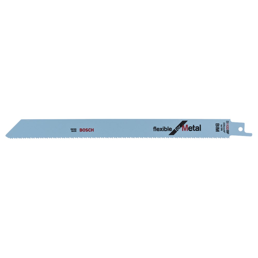 BOSCH RECIPROZAAGBLAD S1122BF BLAUW 225mm pak 5 stuk