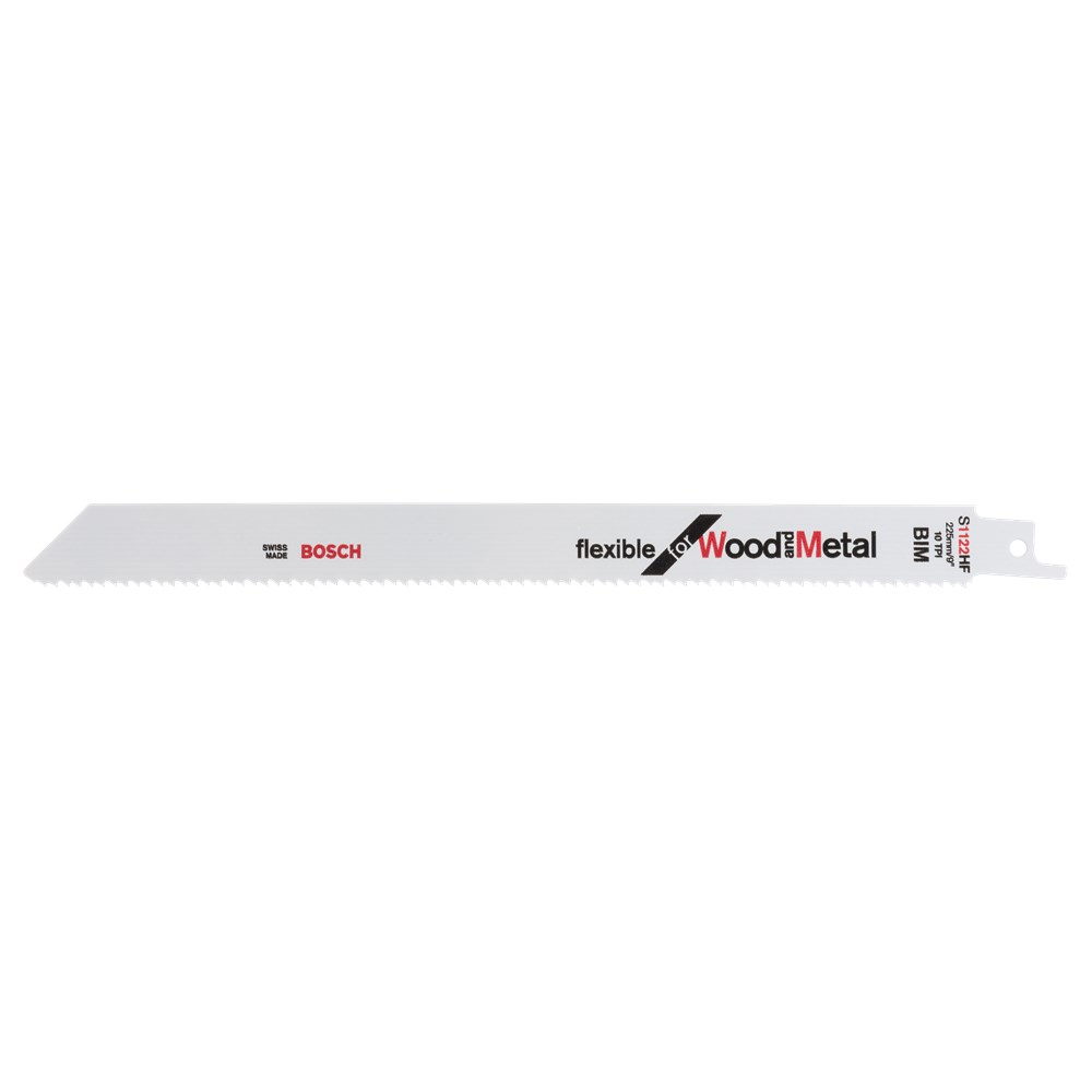 BOSCH RECIPROZAAGBLAD S1122HF WIT 225mm  pak 5 stuks