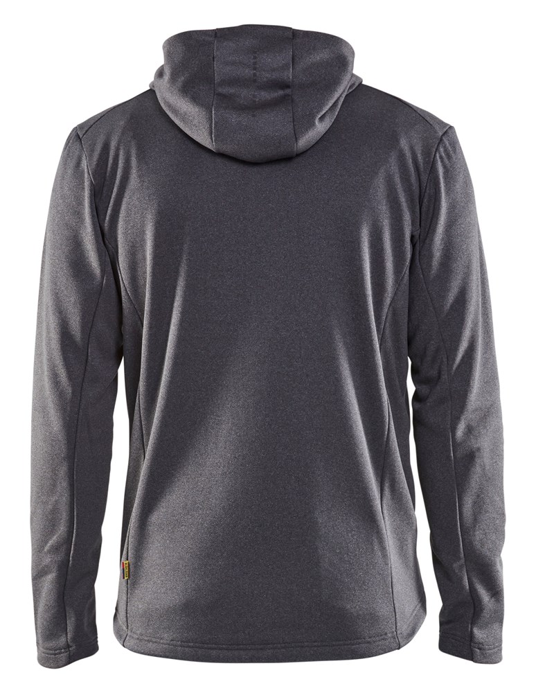 Bl�kl�der/Hoodie met hele rits/3540/Zwart M�lee/M