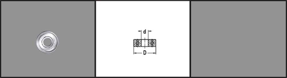 KOGELLAGER 22.0mm D=8.0mm D16 39050-0-22008