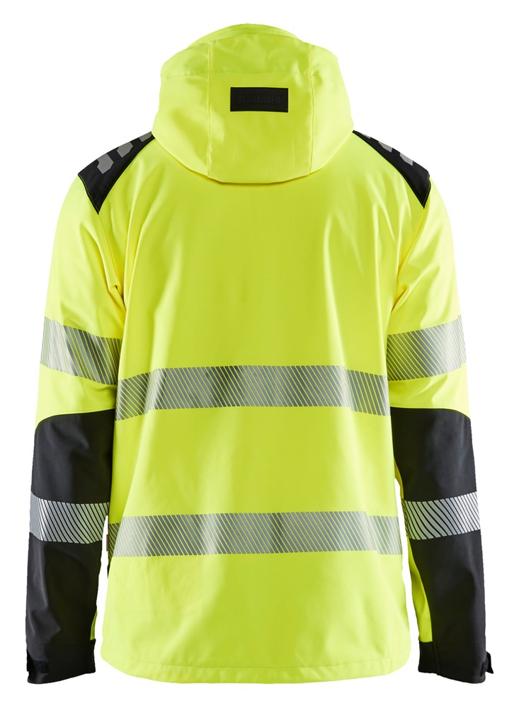 Blklder/Softshell jack High Vis/4491/HIgh Vis Geel/Medium Grijs/4XL