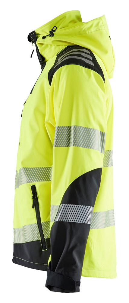 Blklder/Softshell jack High Vis/4491/HIgh Vis Geel/Medium Grijs/4XL