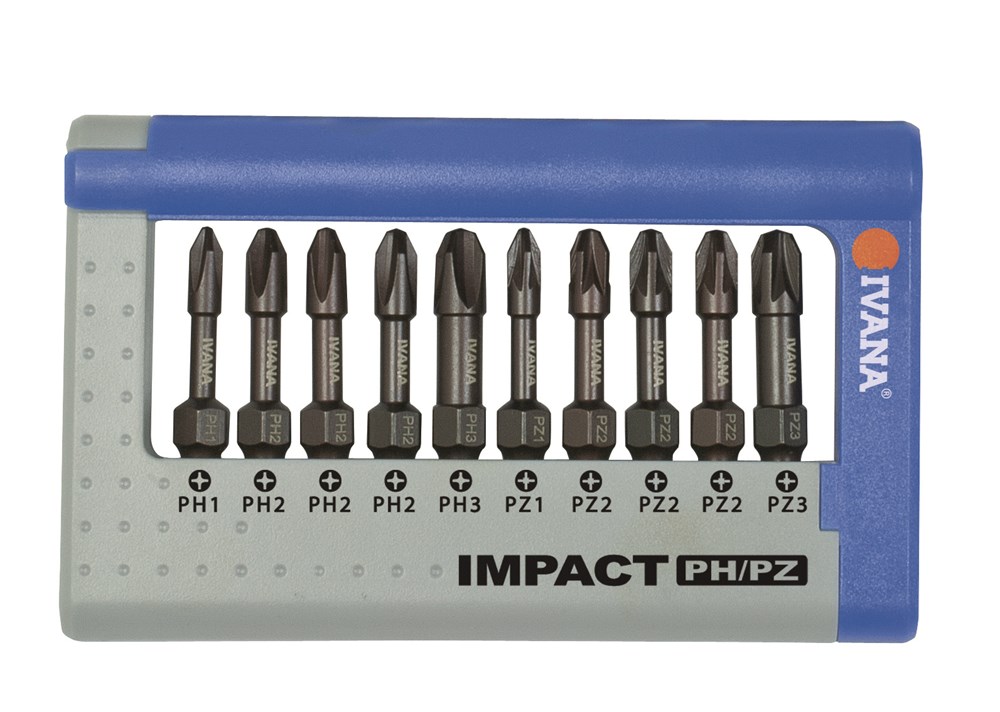 IVANA IMPACT BITSET 10 DELIG NR 46167 PH/PZ 38mm