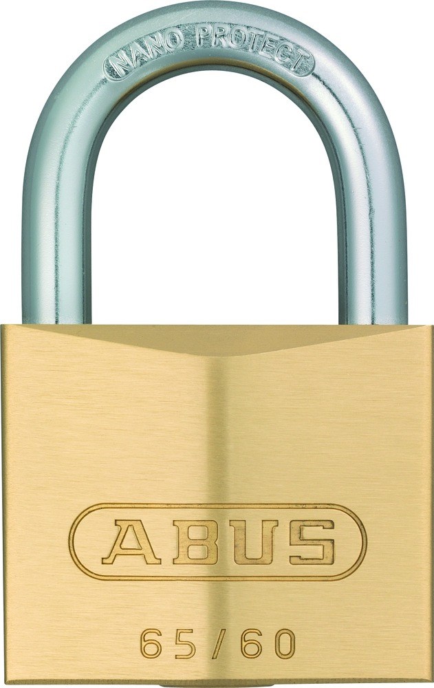 ABUS CIL. HANGSLOT MESSING 65/50mm KA6507 GELIJKSL.