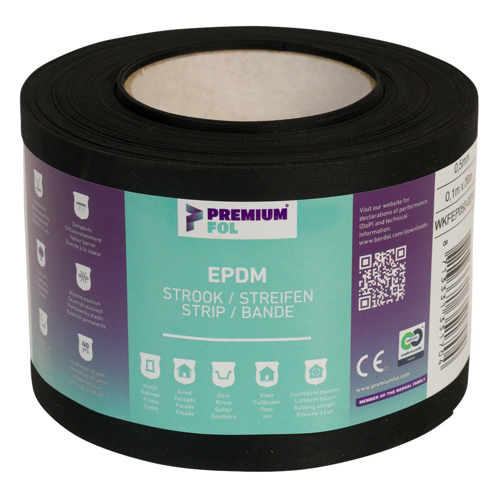 PREMIUMFOL EPDM FOLIE 0,50  20 meter x 600mm