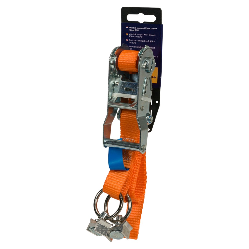 Konvox Smartlok Spanband 25mm rtl 909 fitting 5018 LC750daN 1m oranje