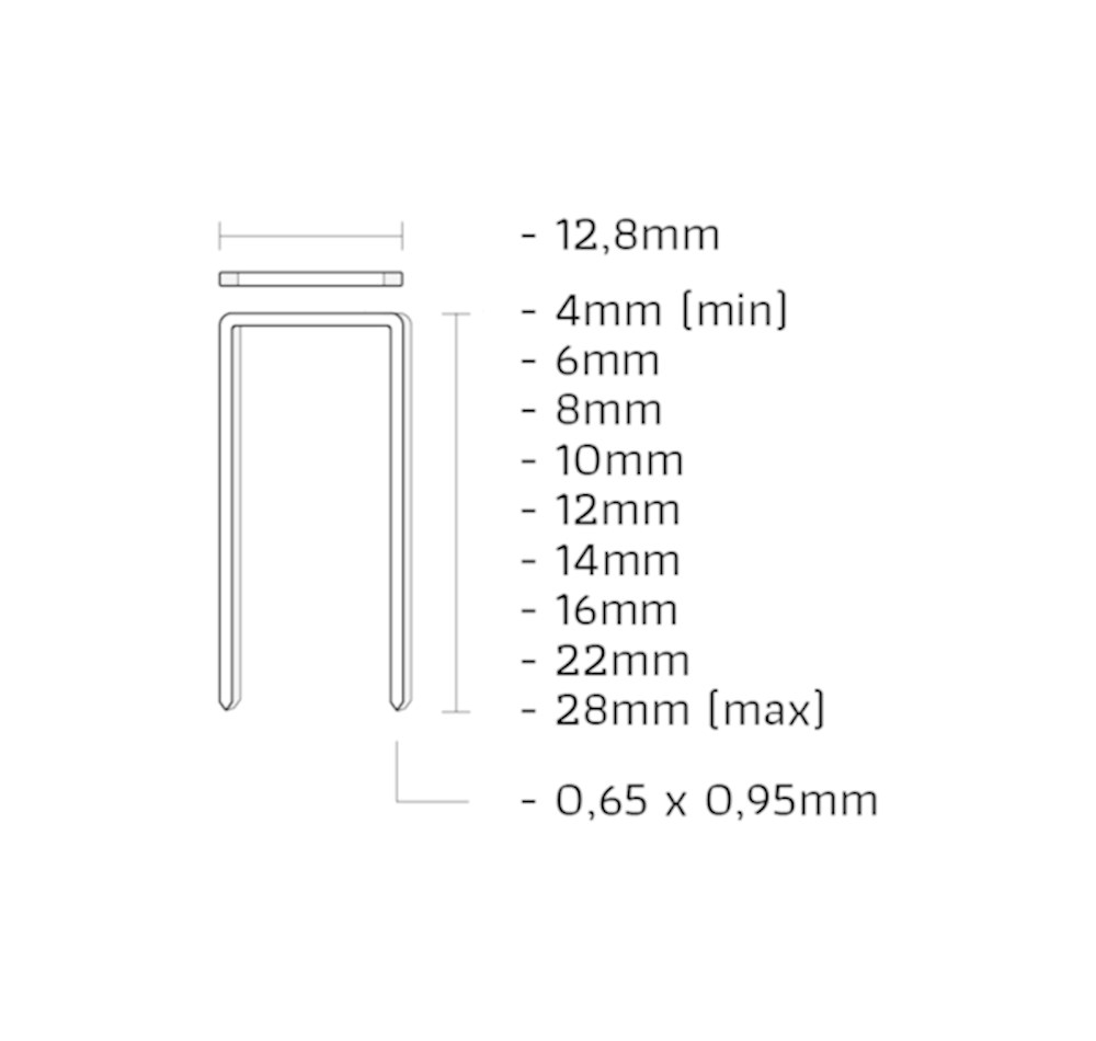 UNION HECHTNIETEN  A-14CNK per 1000 stuks