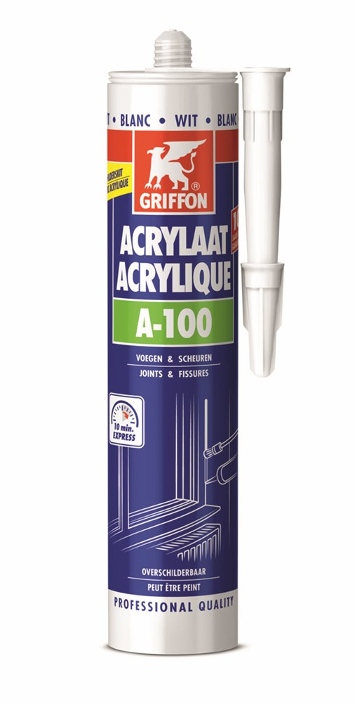 GRIFFON A-100 ACRYLAATKIT EXPRESS WIT koker 300 ml