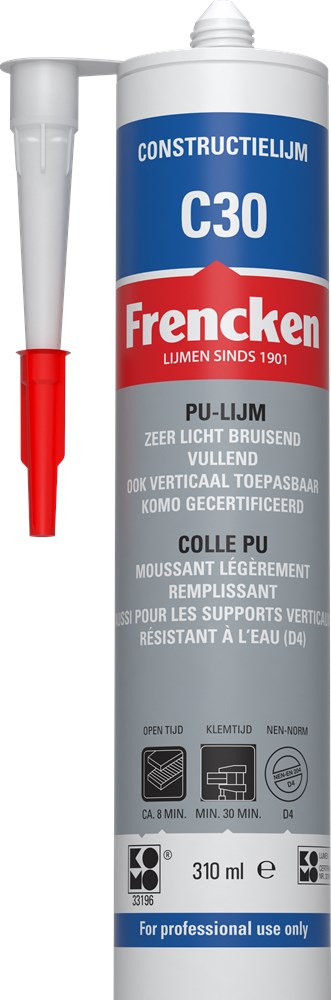 FRENCKEN KONSTRUKTIELIJM C30 IN KOKER 310 ML.