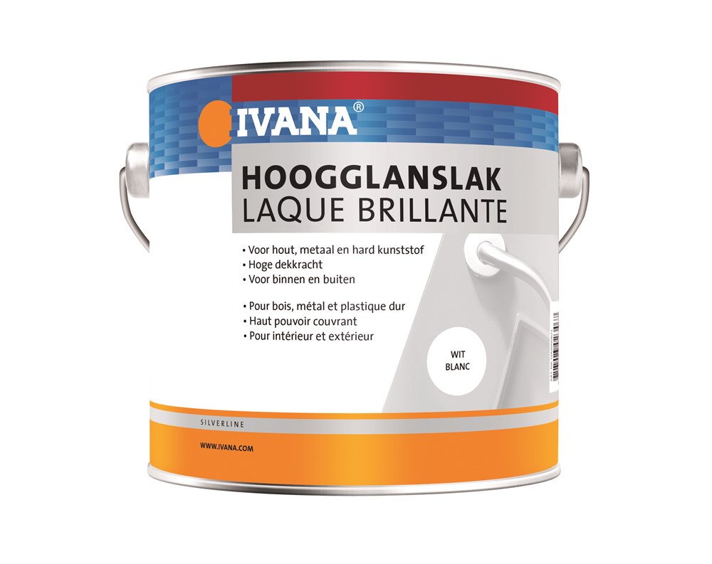 IVANA HOOGGLANSLAK WIT ral 9010  2,5 liter