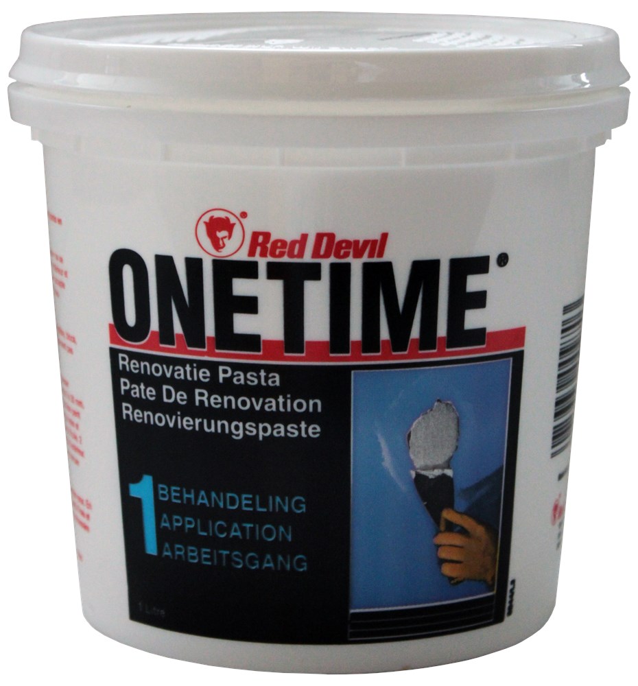 RED DEVIL ONETIME RENOVATIEPASTA WIT pot 1 liter
