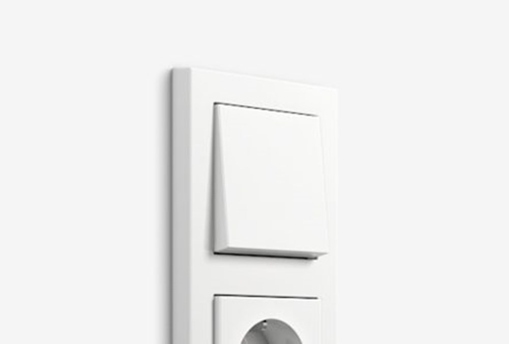 Gira ST55 wandcontactdoos 1V RA wit