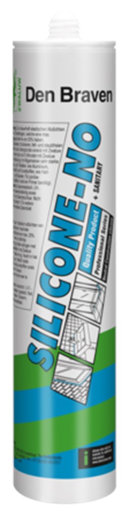 ZWALUW SILICONE NO +SANITARY WIT koker 310 ml.