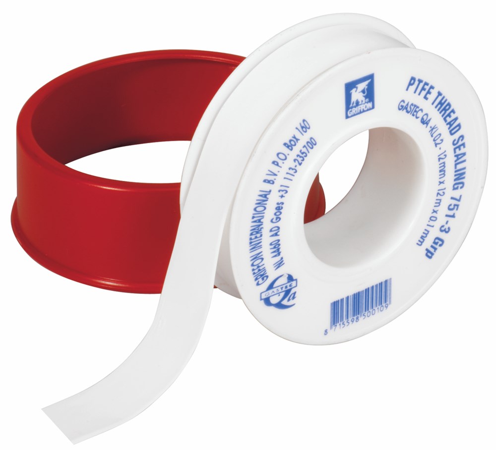 TEFLON TAPE 12mm x 0.1mm GASTEC rol a 12 meter