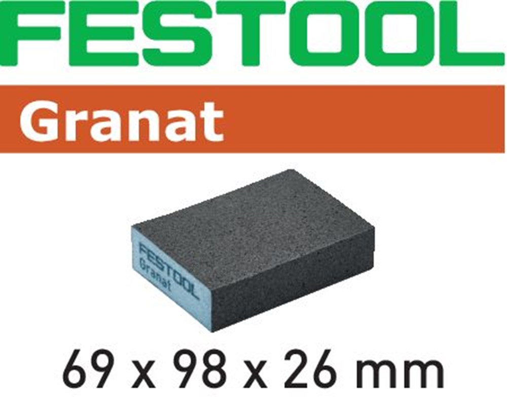 FESTOOL SCHUURBLOK GRANAT 69x98x26 P60 201081