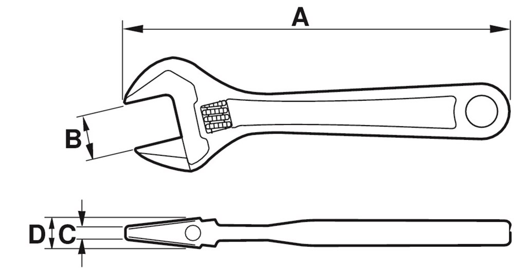 VERSTELB. MOERSLEUTEL 18 DUIM