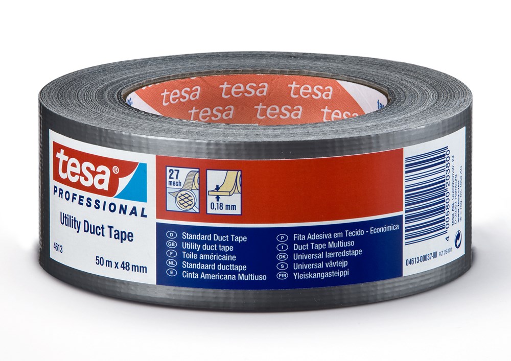 TESA 04613 DUCK-TAPE PROF GRIJS 96mm x 50mtr