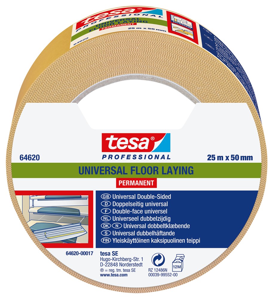 TESA 64620 DUBBELZIJDIG UNIVERSEELTAPE 50mm x 10mtr