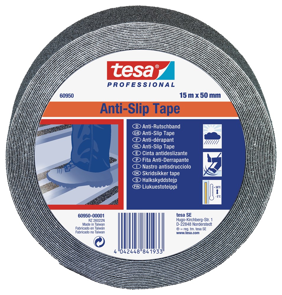 TESA 60950 ANTI-SLIPTAPE ZWART  50mm x 15mtr